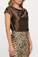Load image into Gallery viewer, Solenne Satin Cowl Top | 3 Colors Available
