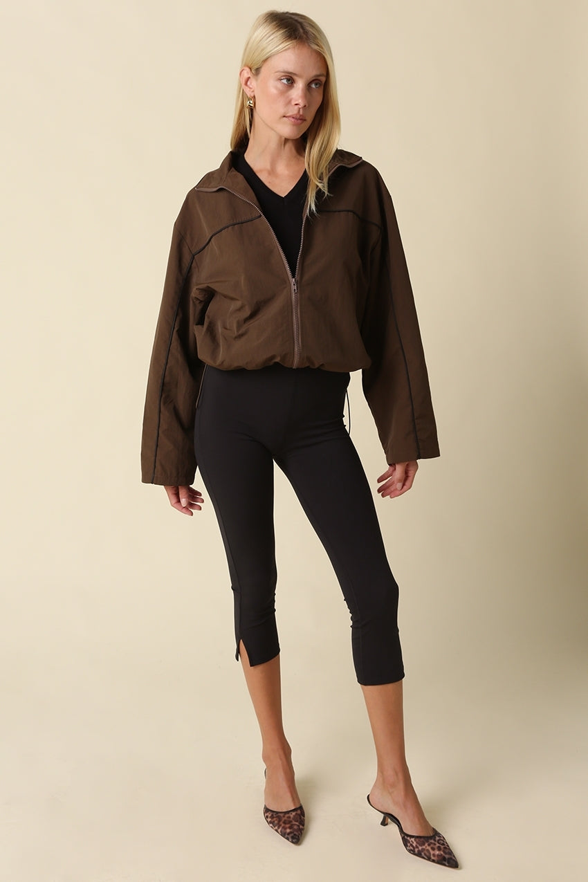 Alina Piped Zip-Up Jacket