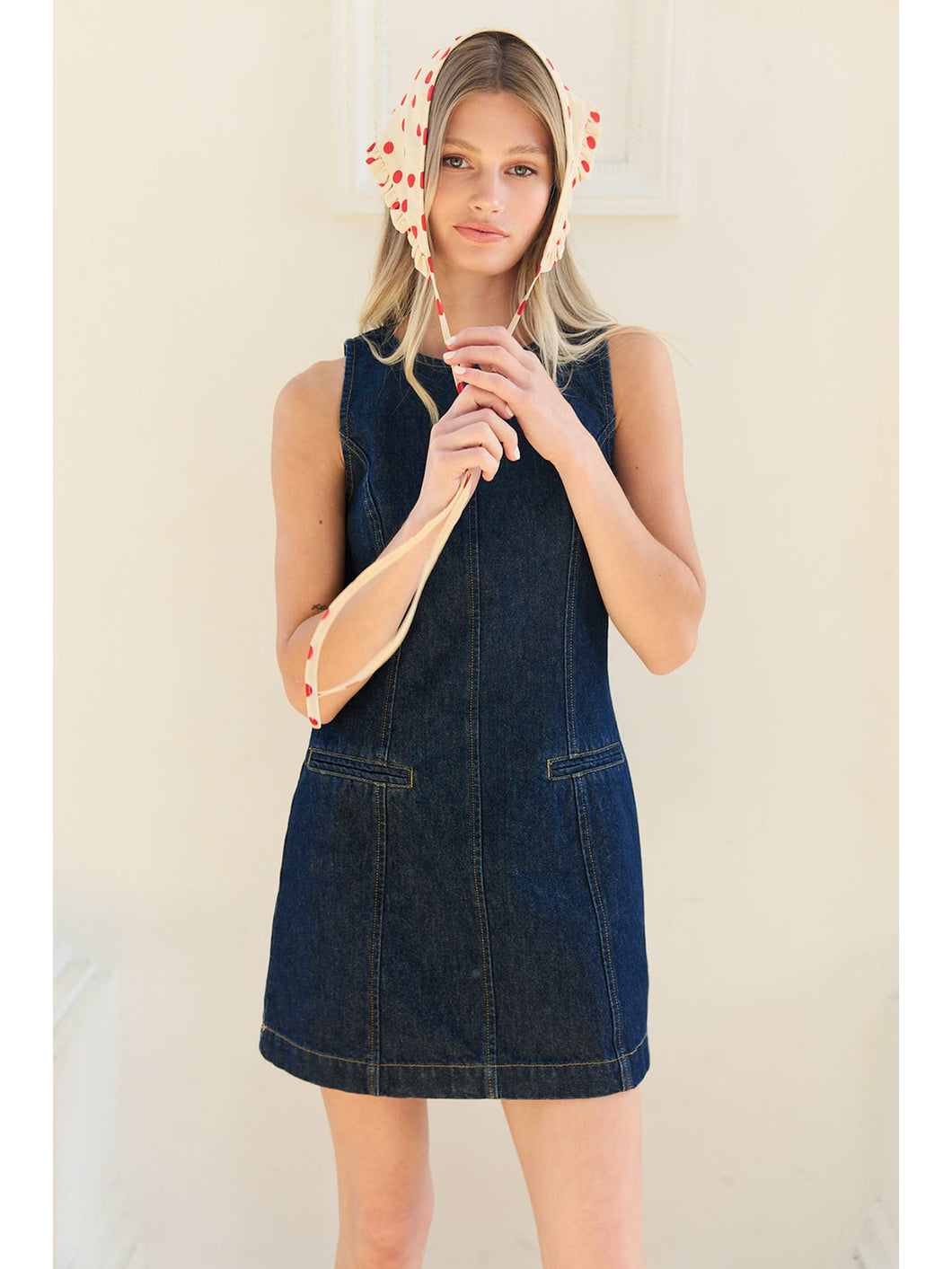 Denim A-Line Mini Dress – Thread By Thread Boutique