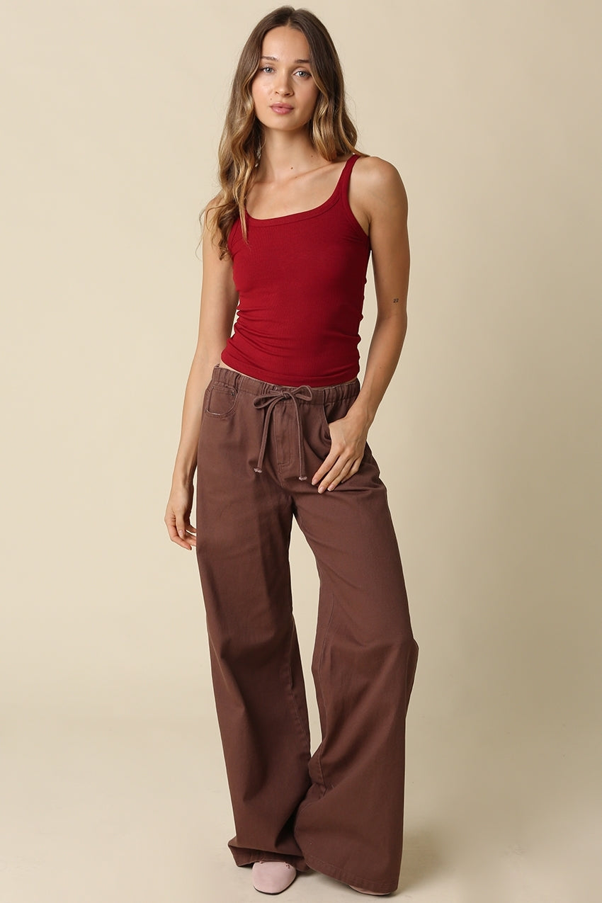 Kaylyn Drawstring Wide Leg Pants