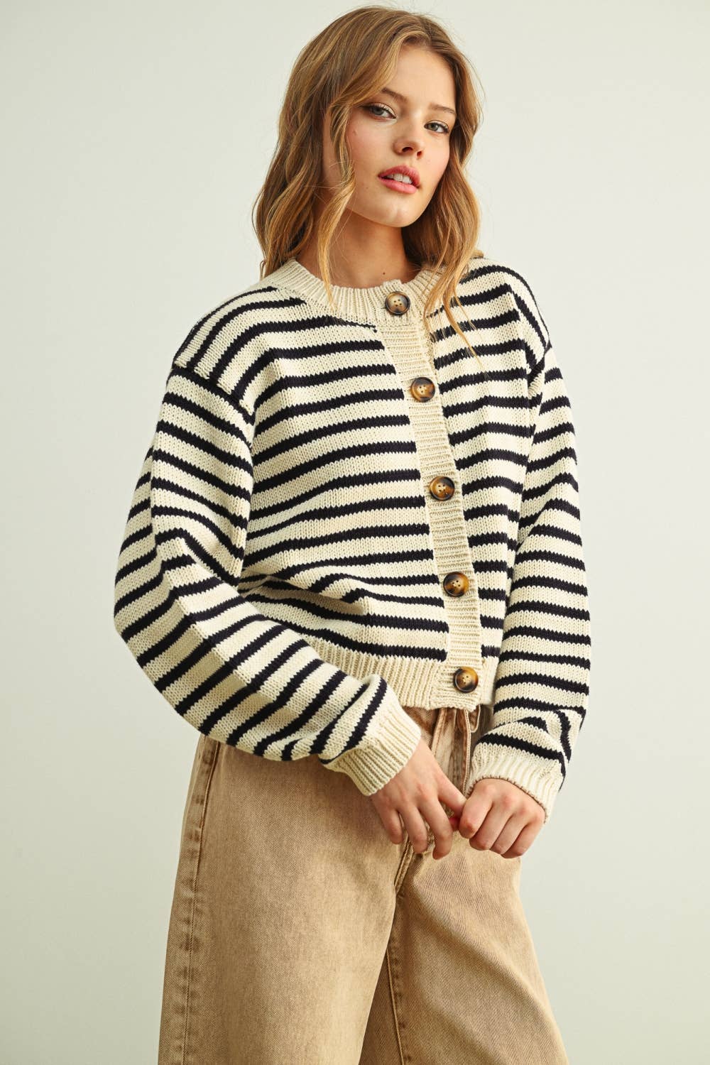 The Breton Stripe Cardigan