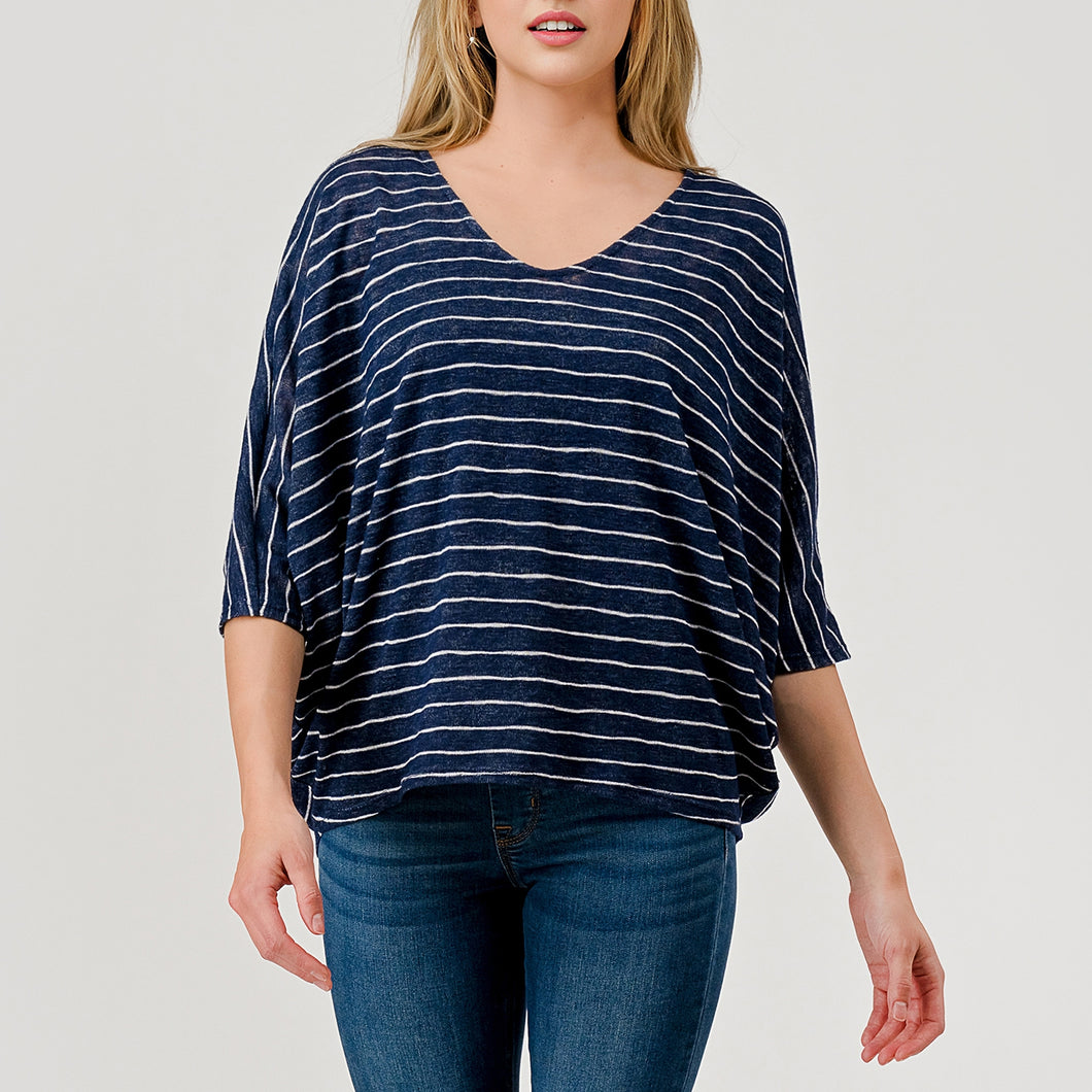 Sailor Top | Navy Stripe
