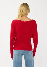 Load image into Gallery viewer, Anna Waffle Knit Pullover | Red
