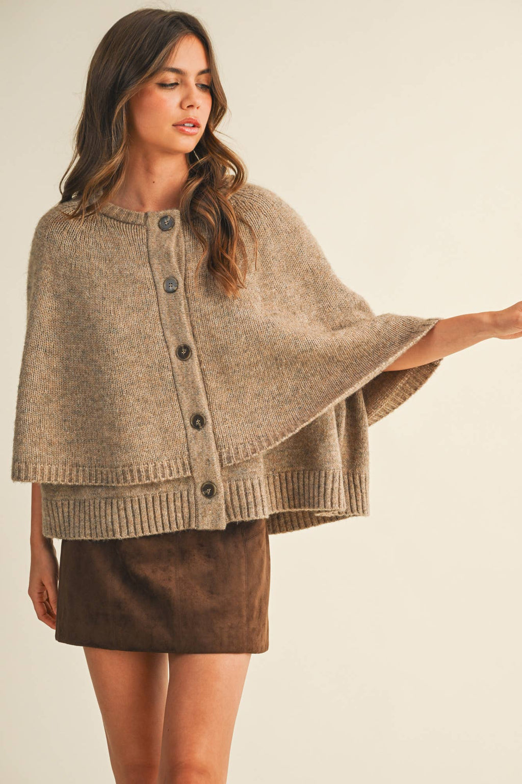 The Tiered Knit Capelet