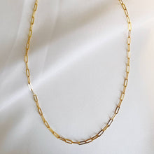 Load image into Gallery viewer, Allie Paperclip Layering Chain Choker Gold Filled Necklace
