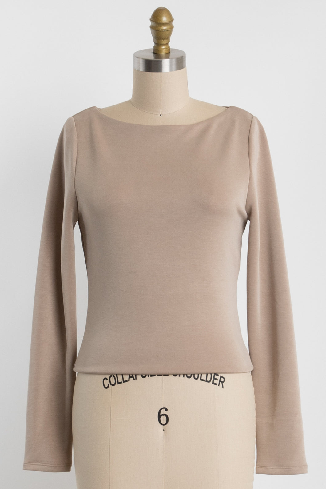 Hearthside Boat Neck Top | Beige