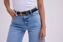 Load image into Gallery viewer, Leather Belt with Metal Strap Holders | 2 Colors Available
