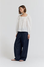Load image into Gallery viewer, Heirloom Eyelet Trim Blouse
