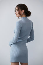 Load image into Gallery viewer, Crescent Iliana Mock Neck Ribbed Sweater Dress
