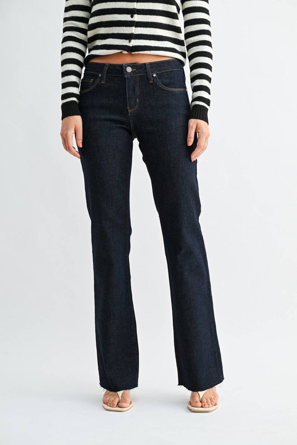 Just Black Denim Mid Rise Bootcut | Super Dark