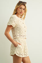 Load image into Gallery viewer, Crochet Elastic Band Waist Shorts
