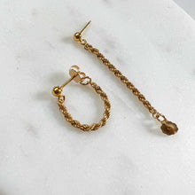 Load image into Gallery viewer, Rope Hoop Earrings
