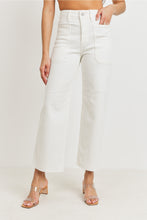 Load image into Gallery viewer, JBD Off White High Rise Utility Wide Leg
