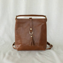 Load image into Gallery viewer, Elevate Mini Slingback Leather Bag | Chestnut Brown
