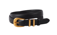 Load image into Gallery viewer, Leather Belt with Metal Strap Holders | 2 Colors Available
