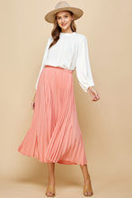 Load image into Gallery viewer, Lucy Pleated Midi Skirt *2 Colors Available*
