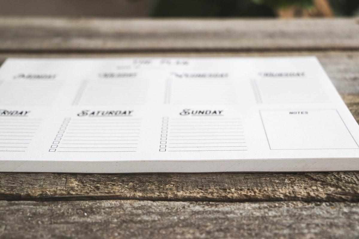 Weekly Planner Notepad