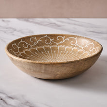 Load image into Gallery viewer, Aiza Handpainted Mango Wood Bowl

