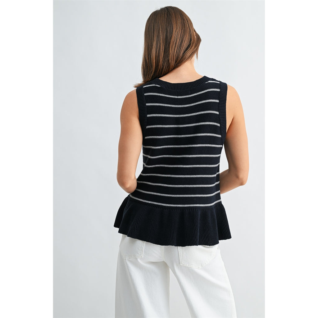 The Sutton Peplum Knit