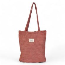 Load image into Gallery viewer, Del La Mur Tote Bag | Dali Red Stripe
