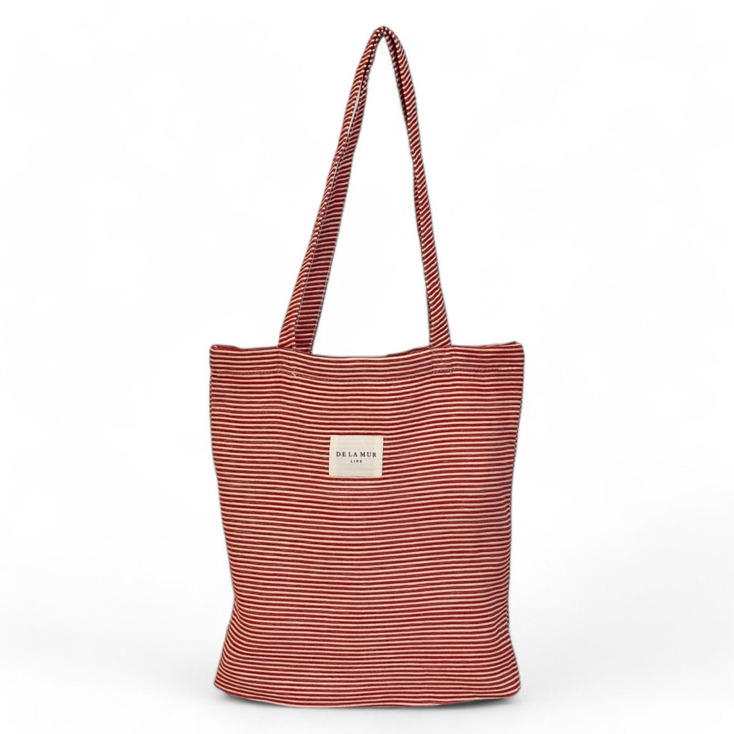 Del La Mur Tote Bag | Dali Red Stripe