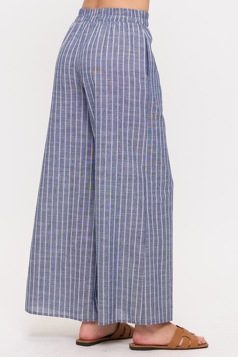 Seaside Stripe Wide Leg Pants