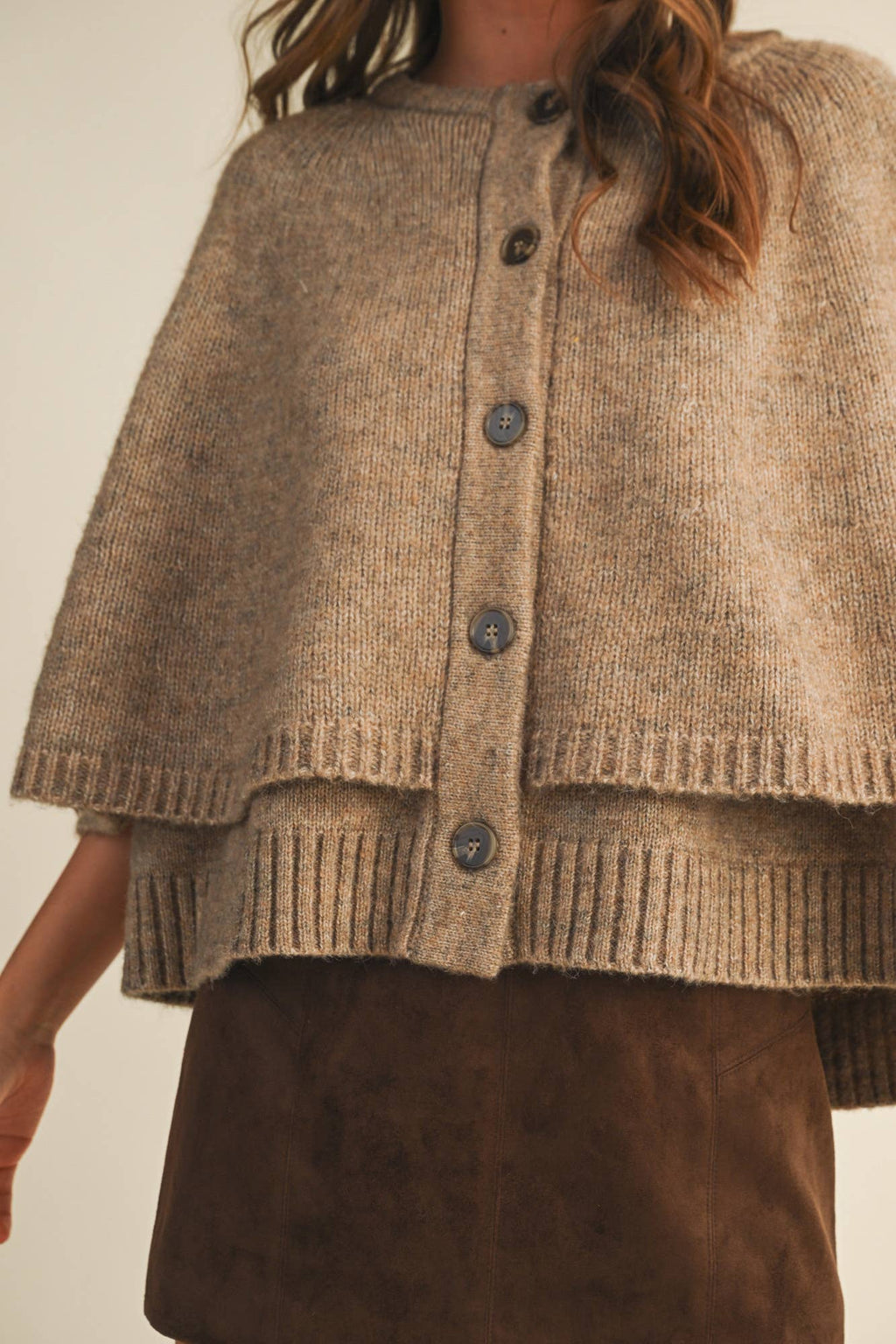 The Tiered Knit Capelet