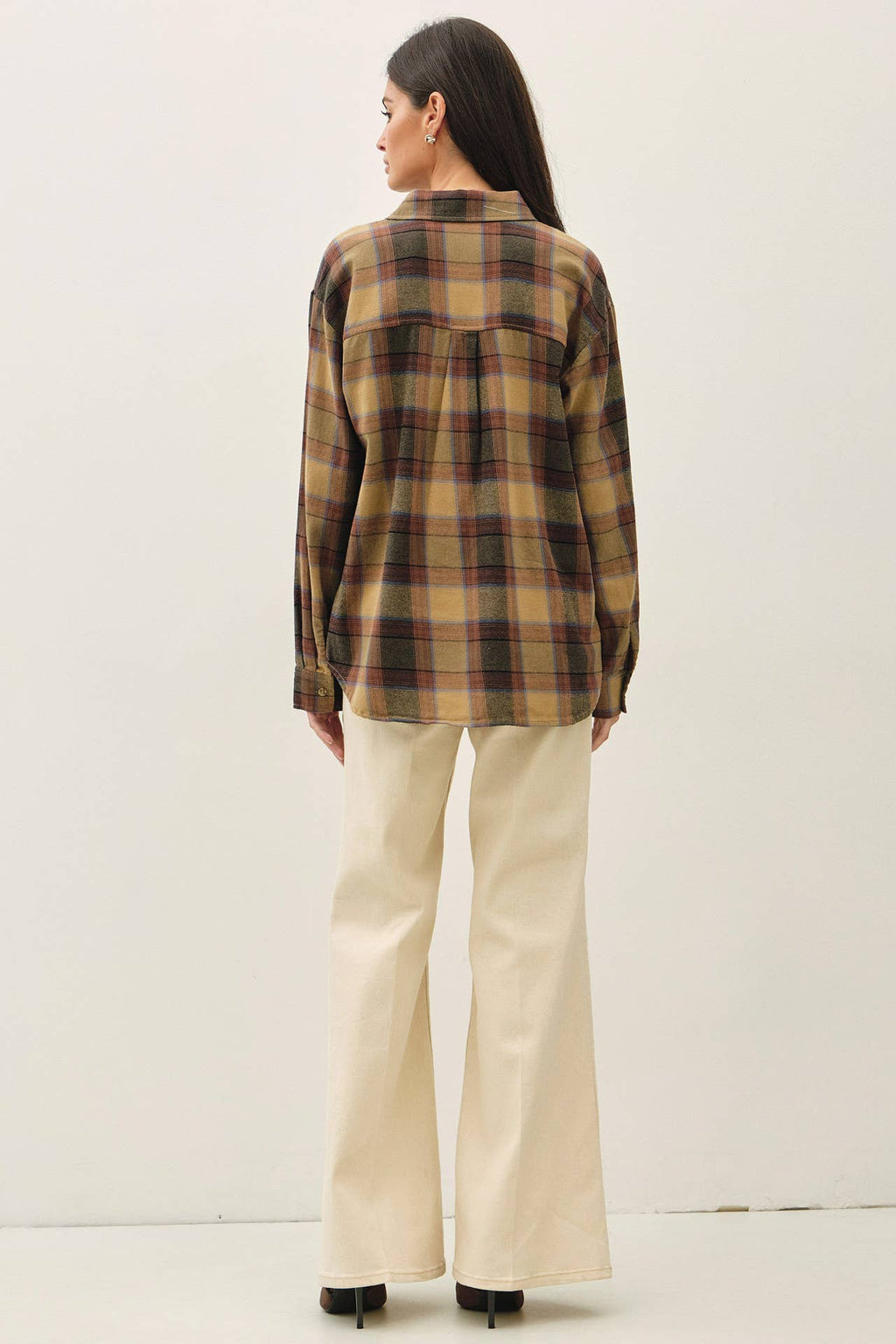 Sunset Plaid Flannel Shirt
