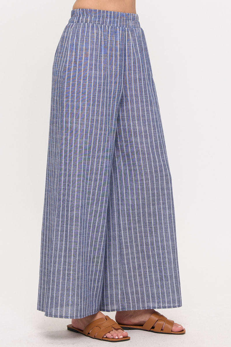 Seaside Stripe Wide Leg Pants