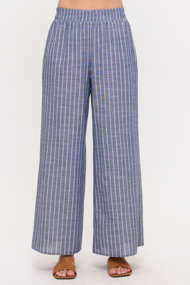 Seaside Stripe Wide Leg Pants