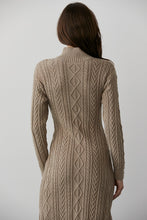 Load image into Gallery viewer, Crescent Scarlett Cable Knit Midi Dress

