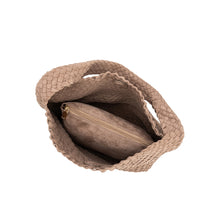 Load image into Gallery viewer, Melie Bianco Johanna Suede Vegan Shoulder Bag | Clay
