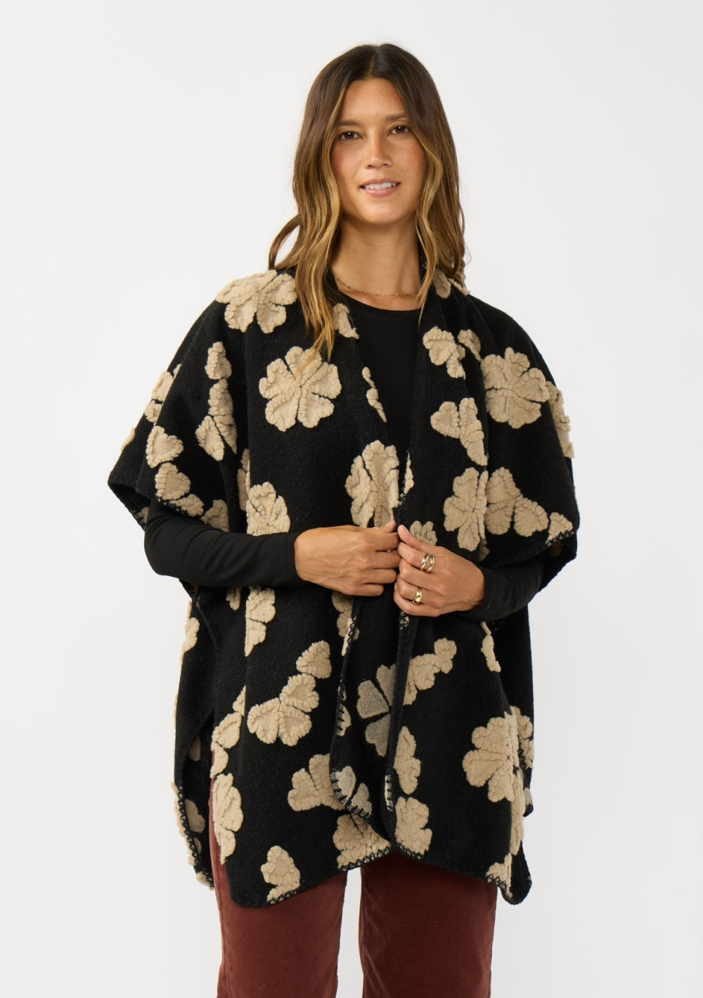 Floral Poncho