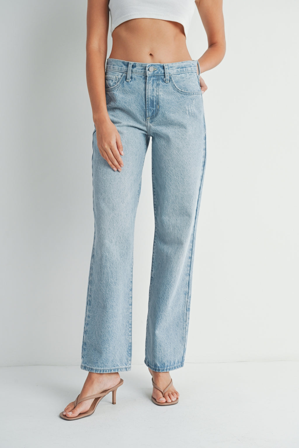 Just Black Denim Relaxed Straight Jean | Light