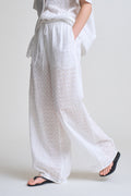 Coastal Eyelet Drawstring Pants