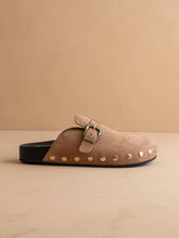 Load image into Gallery viewer, The Toni | Latte Studded Buckle Clog
