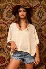 Load image into Gallery viewer, Bucket List V-neck Boxy Textured Knit Top
