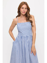Load image into Gallery viewer, Fit &amp; Flare Striped Midi Dress
