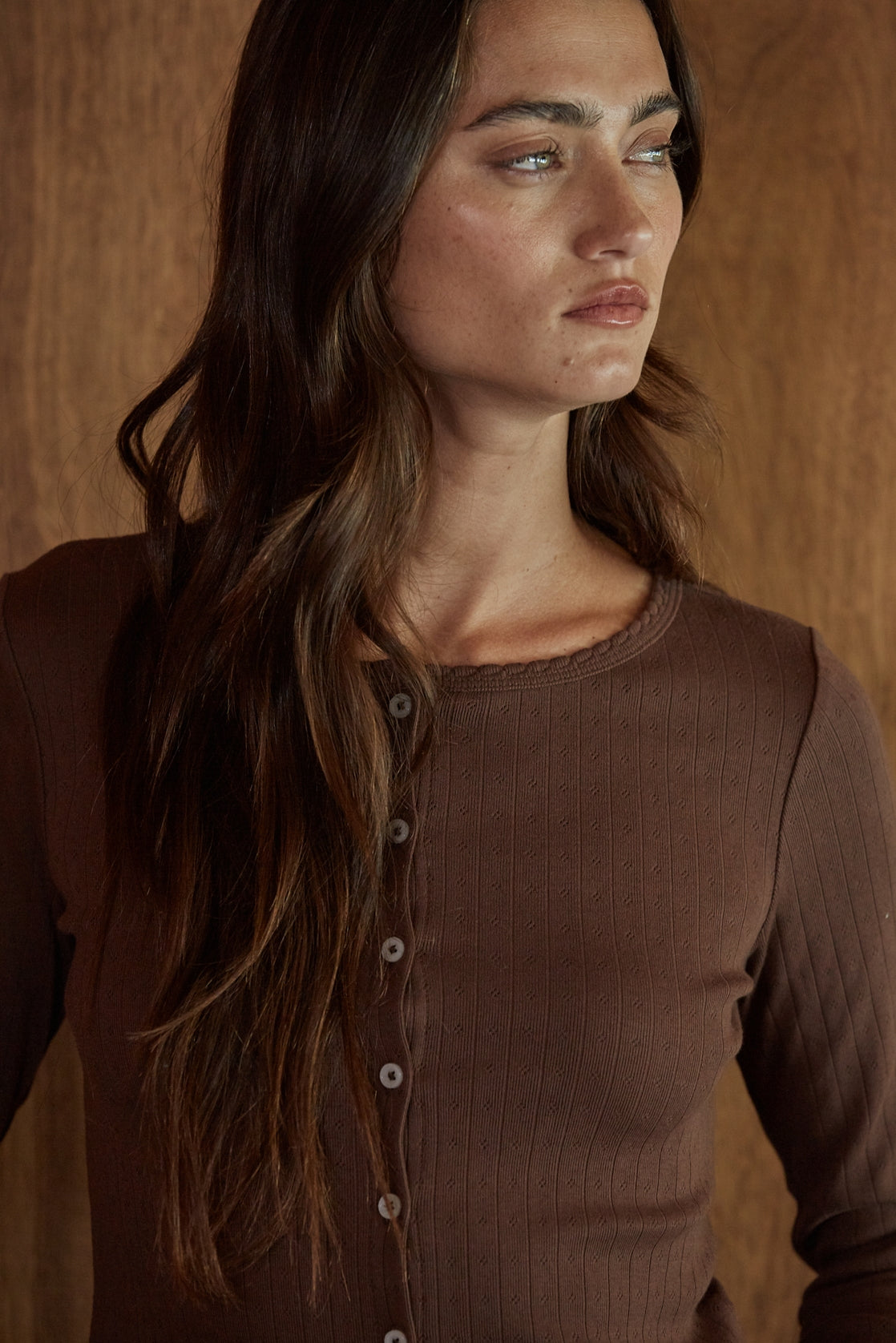 The Elsie Cardigan | Brown