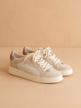 Load image into Gallery viewer, The Berne | Pearl Studded Paneled Sneaker
