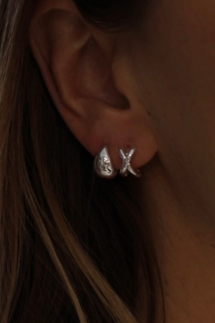 Dome Earrings | Silver