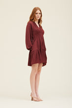 Load image into Gallery viewer, Grade &amp; Gather Vino Satin Mini Dress

