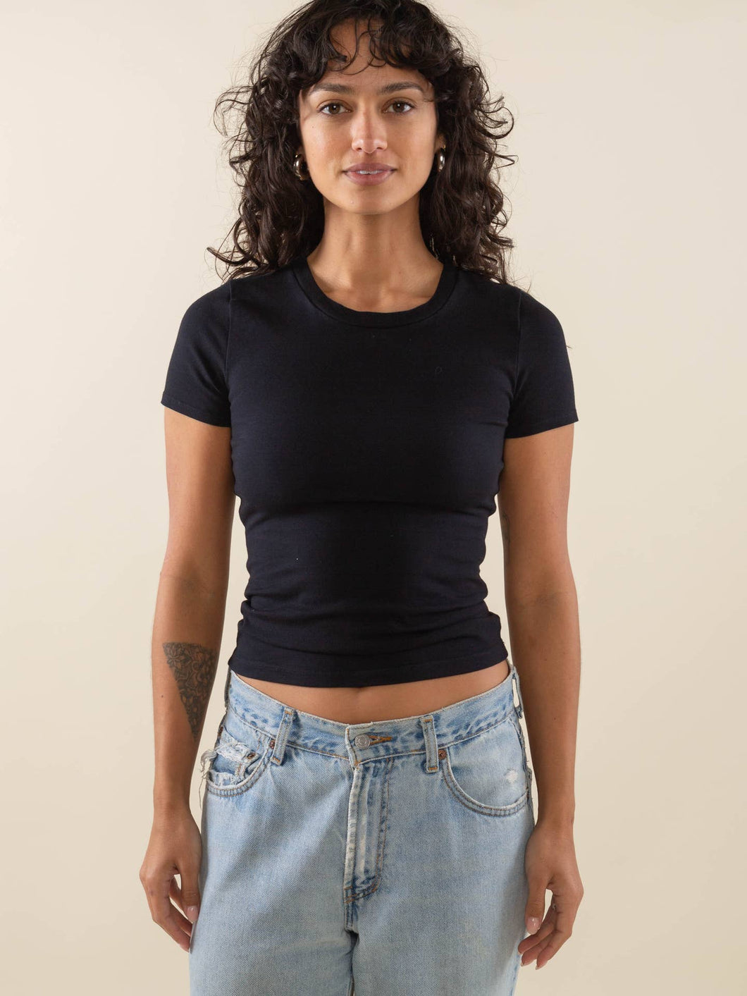 Kesia Baby Tee | Black