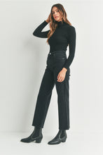 Load image into Gallery viewer, Washed Black - High Rise Full Length Straight
