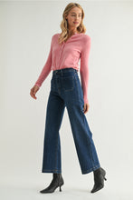 Load image into Gallery viewer, Just Black Denim Patch Pocket Wide Leg | Dark Wash
