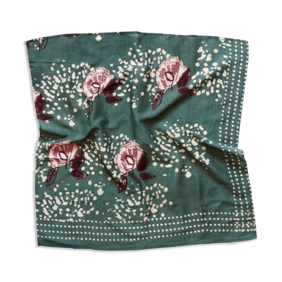 Ichcha Floral Green Bandana