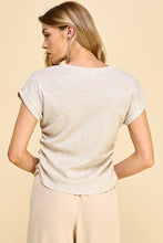 Load image into Gallery viewer, If She Loves Oriana Side Ruched Top Thermal *3 Colors Available

