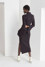 Load image into Gallery viewer, Hayden Mock Neck Ribbed Maxi Dress
