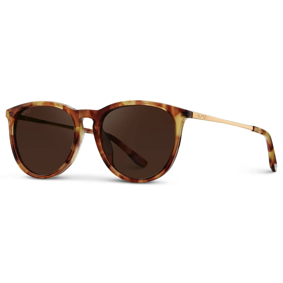 Drew Sunglasses | Maple Tortoise/Dark Brown Lens