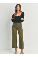 Load image into Gallery viewer, JBD Dark Olive Trouser Wide Leg
